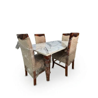 Comfy Marble Top 4-Seater Dining Table