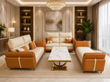 Comfy Royale Leather Sofa Set (3+2+1) – Premium Leather Sofa Set in Hyderabad by ComfyTech