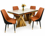 Comfy Luxe Marble 4-Seater Dining Table in Hyderabad