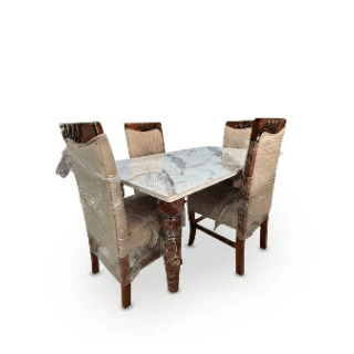 Comfy Marble Top 4-Seater Dining Table - Comfy Tech